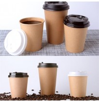 9 oz Disposable Coffee Cup With Lid